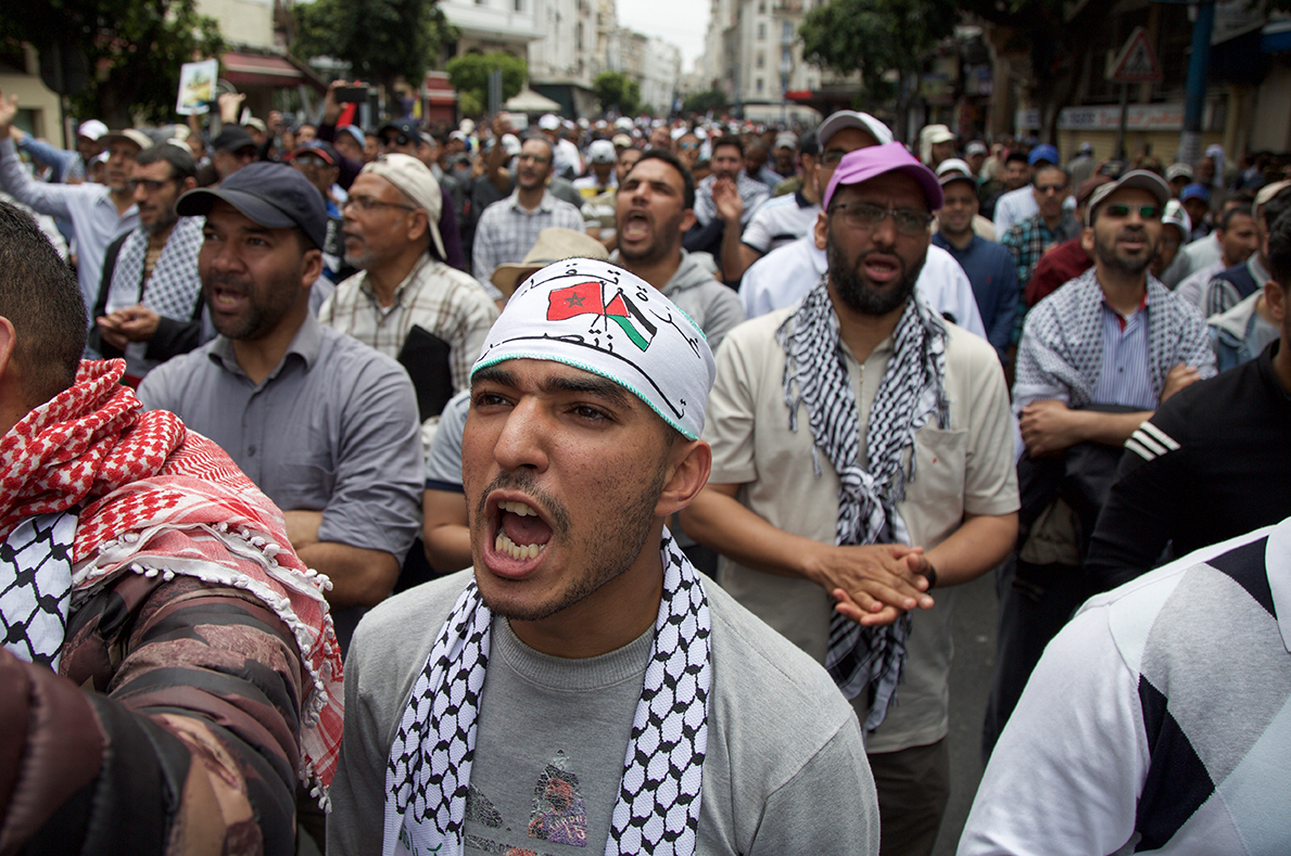 مسيرة تضامنية مع فلسطين بالدار البيضاء - تصوير ياسين تومي (8)