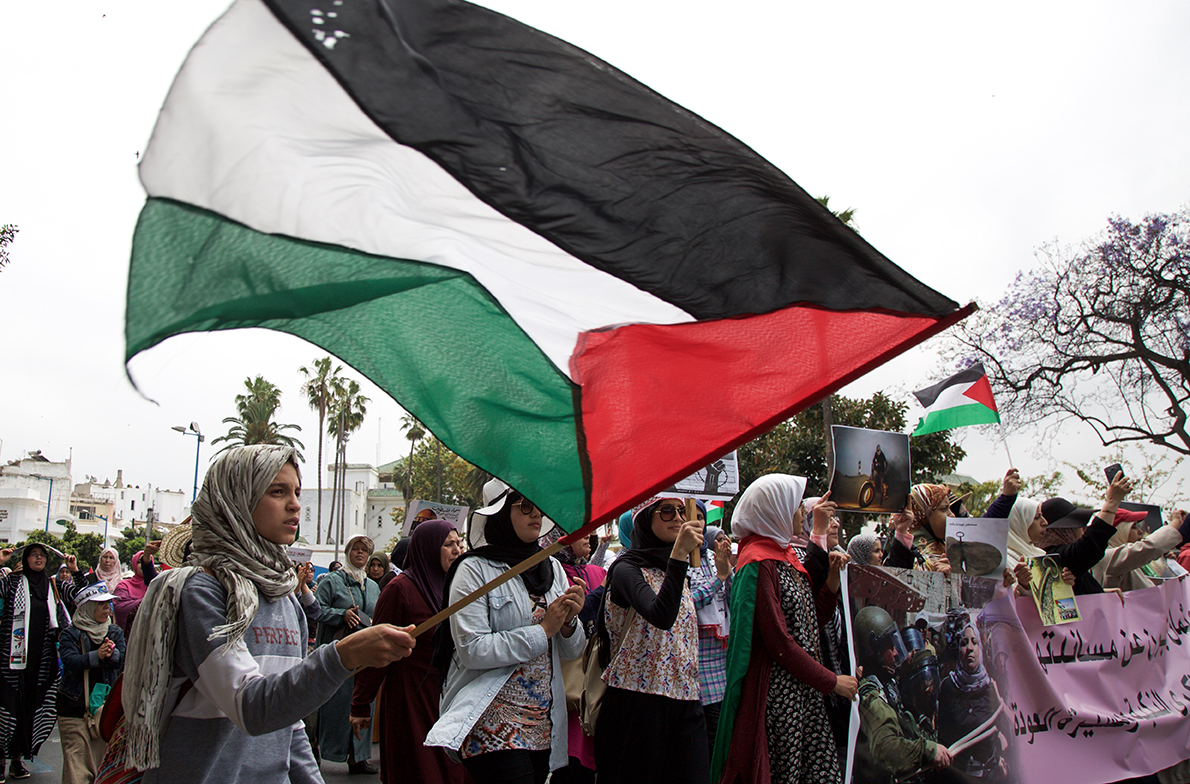 مسيرة تضامنية مع فلسطين بالدار البيضاء - تصوير ياسين تومي (9)