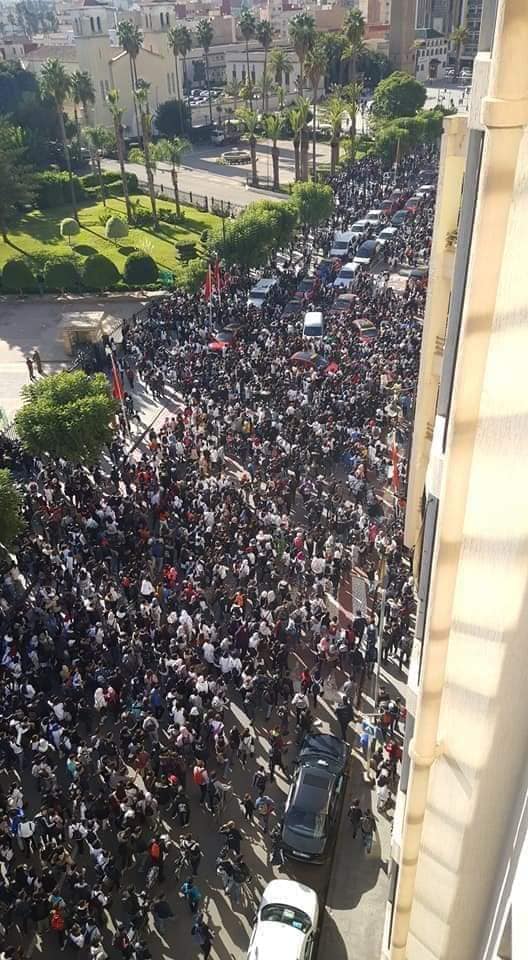 احتجاجات التلاميذ في مدينة وجدة